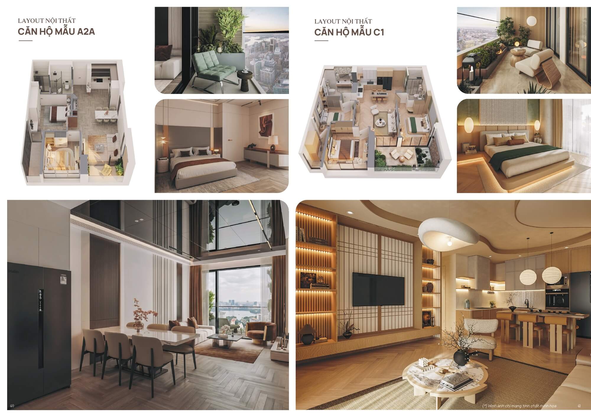 thiết kế căn hộ 2 ngủ iconia lakeside 54 tố hữu
