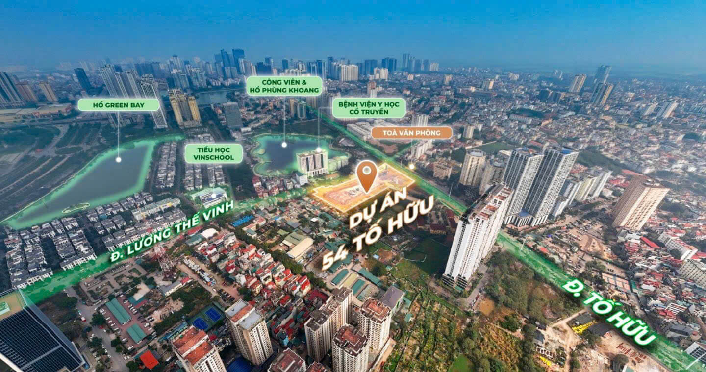 vị trí dự án Iconic Lakeside 54 Tố Hữu