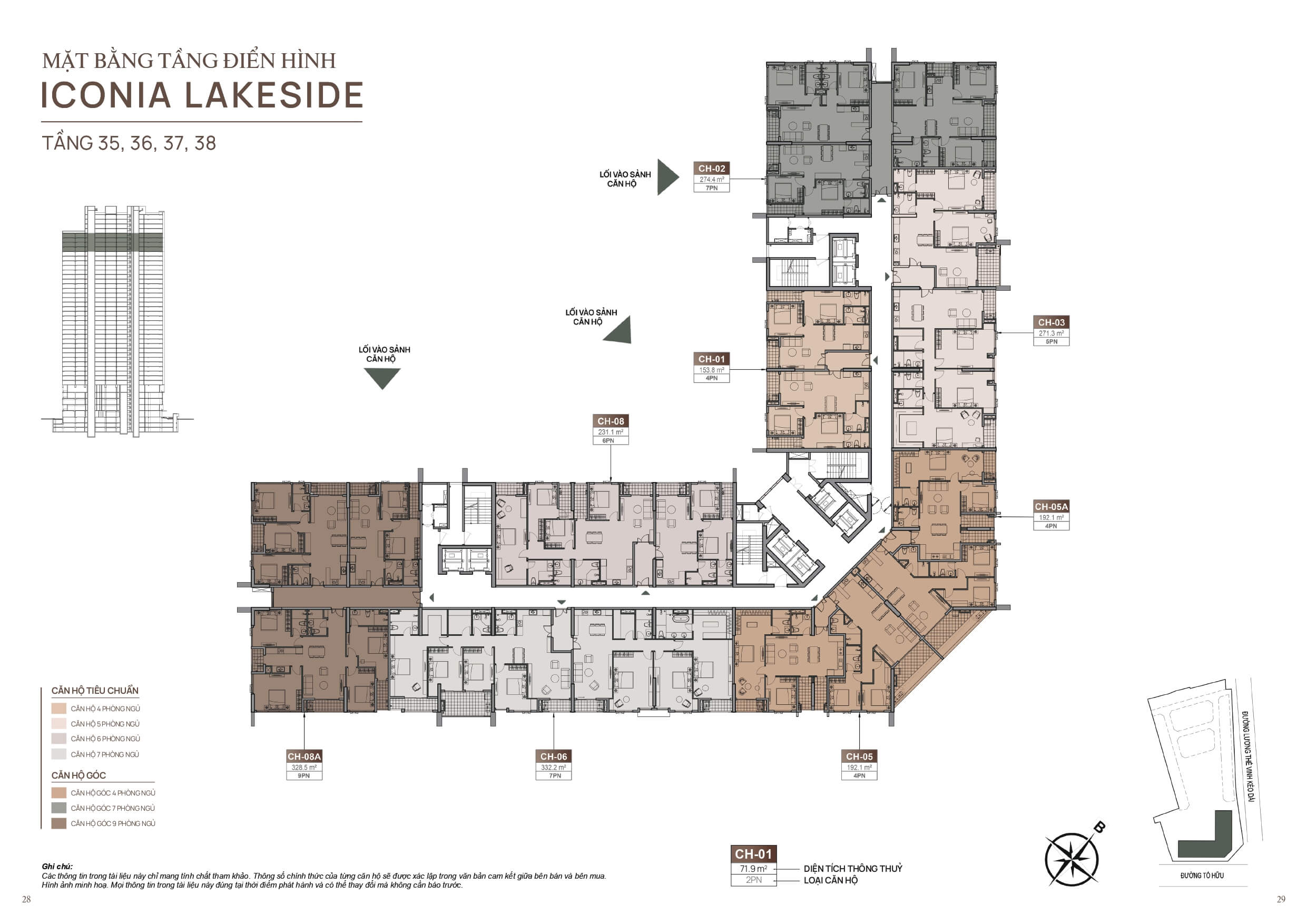 mặt bằng dự án chung cư iconia lakeside 54 tố hữu