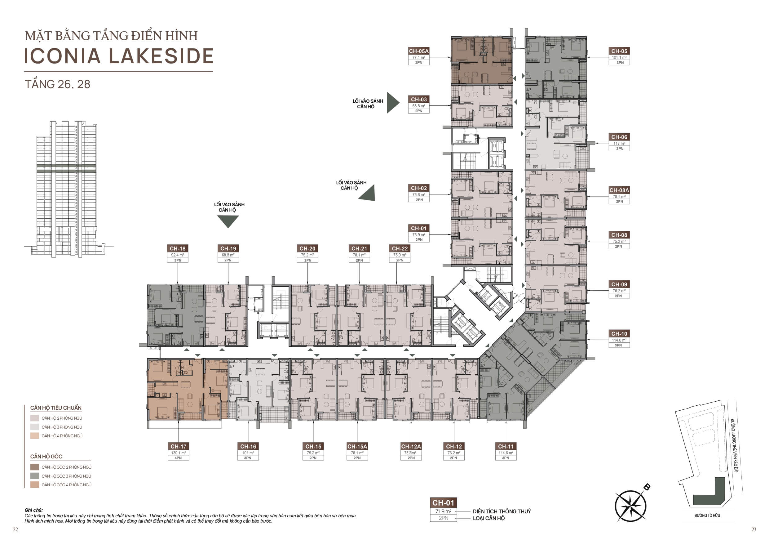 mặt bằng dự án chung cư iconia lakeside 54 tố hữu